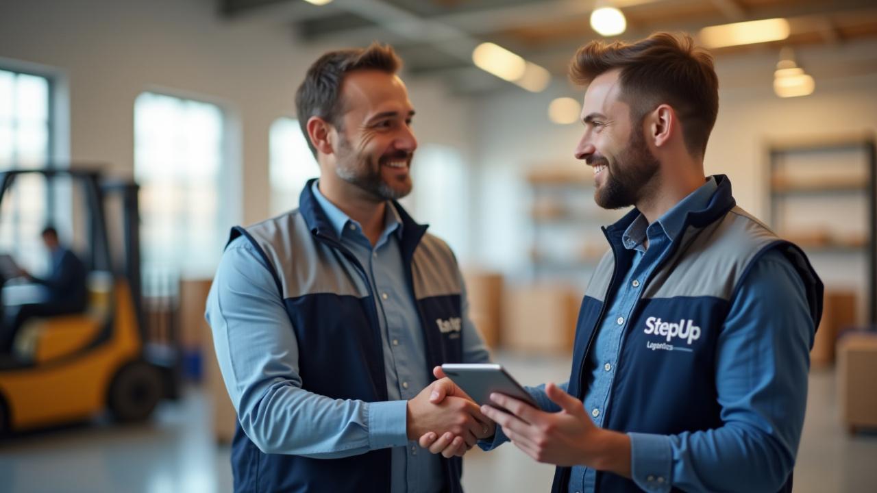StepUpLogistics team member consulting with a business client regarding supply chain optimization in Piedmont
