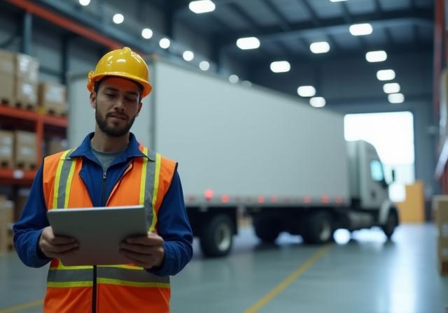 Warehouse staff and transport vehicles working in sync at the Piedmont SC facility